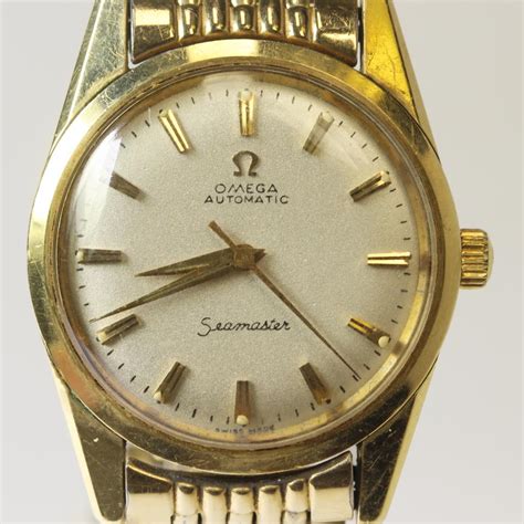 omega seamaster gold 1960|vintage omega watches 1960s gold.